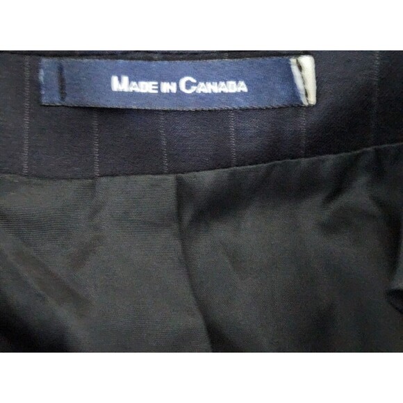 VTG Lauren Ralph Lauren Wool Cashmere Blazer Jacket Blue Striped 2-Button Sz 40R - Picture 9 of 9